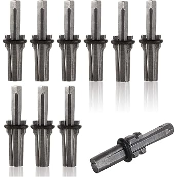 Splitting Wedge Stone Pack of 10 Hand Splitters 16 mm Plug-In Wedges and Spring Discs Stone Splitter Blasting Wedges Tools for Concrete Rock Granite Marble Concrete Gneiss Sandstone Slate