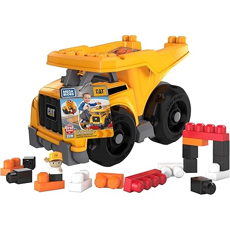 Mega Bloks Camion Benne Cat Jeu De Voiture Et De Blocs De Construction 25 Pieces Jouet Pour Bebe Et Enfant De 1 A 5 Ans Dcj86 Amazon Fr Jeux Et Jouets