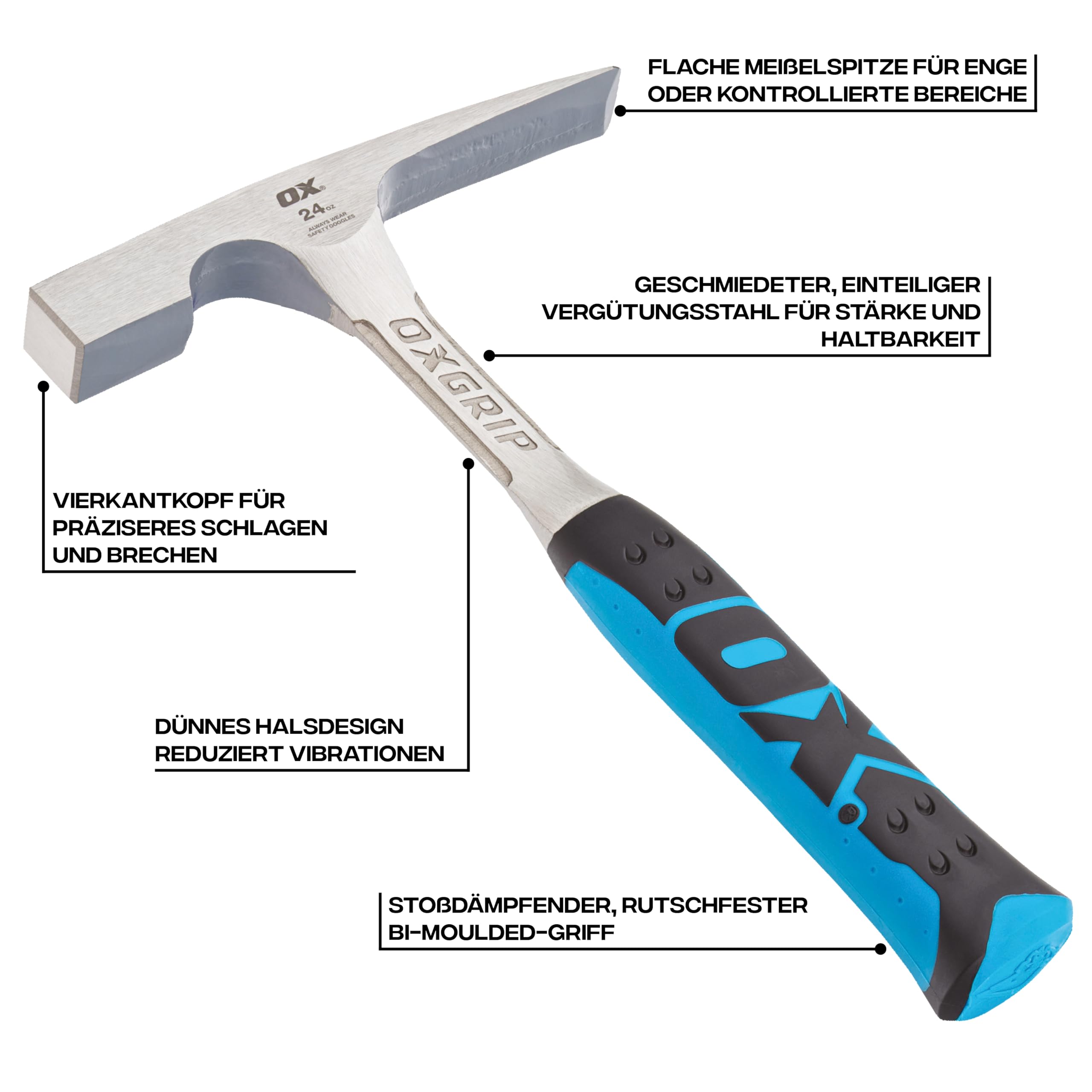 OX Pro Brick Hammer - 24 oz