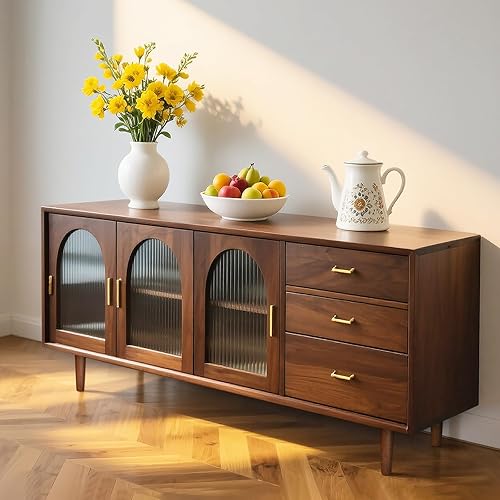 Miniatura 4 de AORYVIC Patas de sofá de madera de repuesto para muebles de 8 pulgadas, patas de tocador de mediados de siglo con pernos de 516 pulgadas, juego de 4