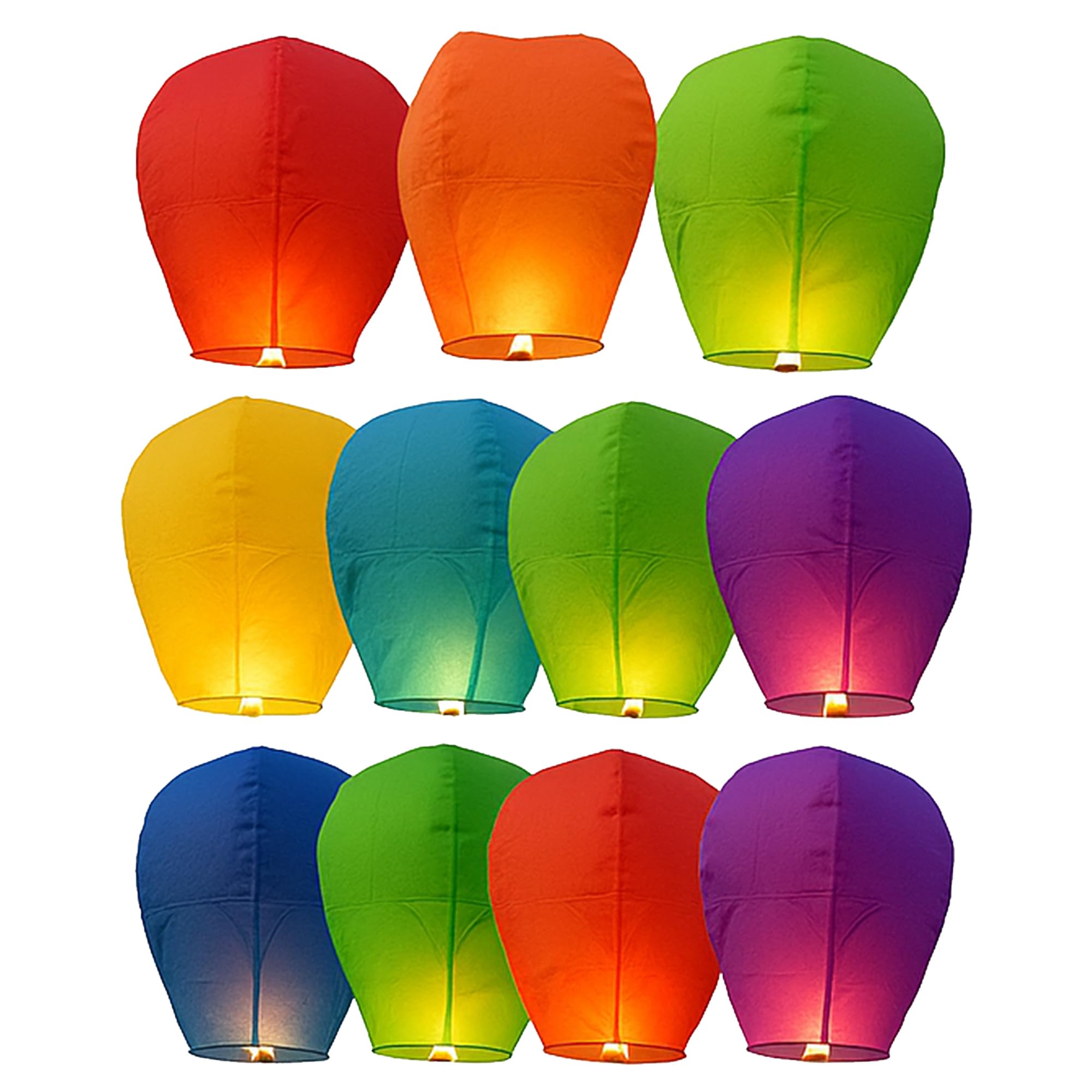 TheDesiKart Sky Lanterns Multicolour/Flying Night Sky Light Candle for Diwali/Wishing Hot Air BalloonChristmas/Birthday/All Festival Multicolor (Sky Lanterns 20)