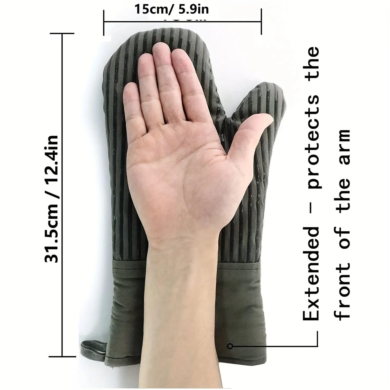 Manoplas de Horno Guantes Resistentes al Calor Silicona for cocinar Manoplas for Hornear