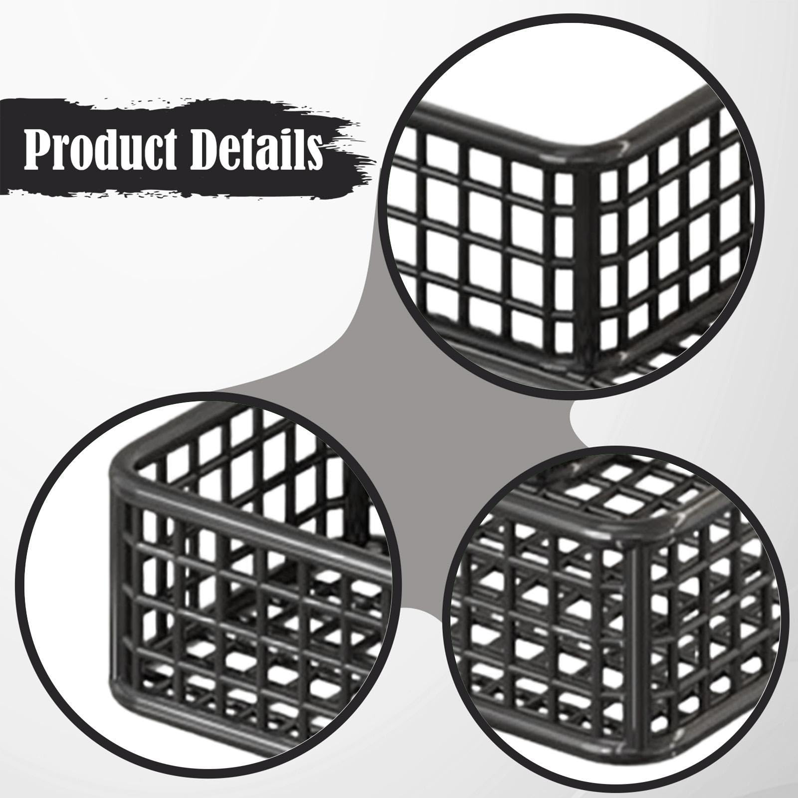 LOVIVER Mensola angolare per Doccia in Metallo, Supporto Adesivo, Senza Foratura, Organizer antiruggine per Cucina, Shampoo, WC, Nero 25x10x5cm