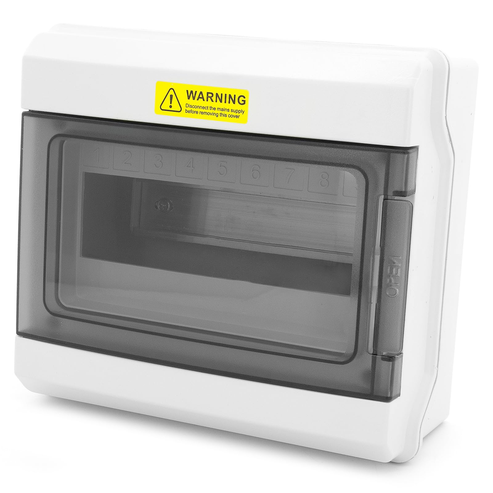 Boîte à fusibles étanche IP66 robuste avec porte transparente 9 modules