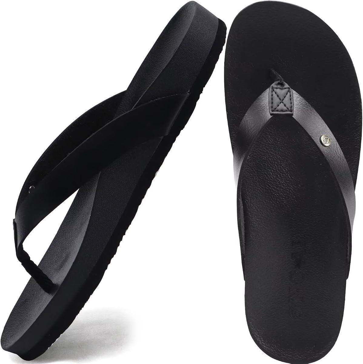 Chanclas ONCAI para mujer Cómodas correas para colchoneta de yoga antideslizante Sandalia de tanga para mujer Zapatillas de playa de verano informales con soporte para el arco