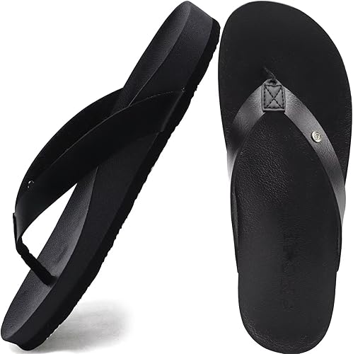 ONCAI Chanclas para mujer con correa cómoda, esterilla de yoga, antideslizante, sandalias casuales de verano para playa con soporte de arco