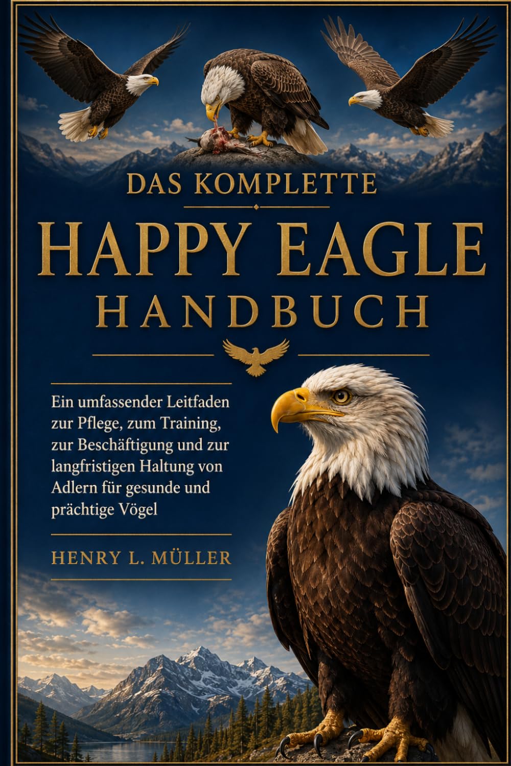 DAS KOMPLETTE HAPPY EAGLE HANDBUCH: Ein umfassender Leitfaden zur Pflege, zum Training, zur Beschäftigung und zur langfristigen Haltung von Adlern für gesunde und prächtige Vögel