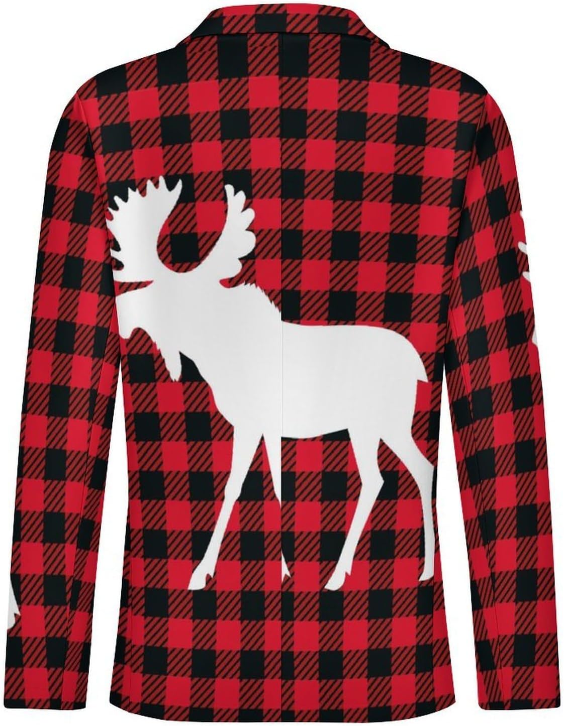 Mooses Buffalo Plaid Set Men's Blazer Casual Suit Jackets Business Button Sport Coats