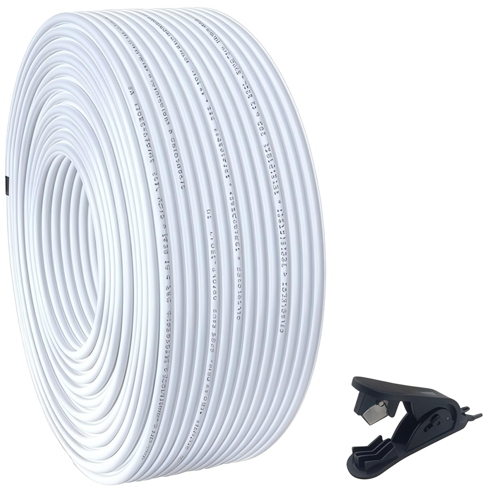 Rolka o długości 100 metrów 1/4 (6,35 mm), materiał PP, zatwierdzony przez NSF, zastosowanie wody pitnej, nóż instalacyjny w zestawie, elastyczny i mocny