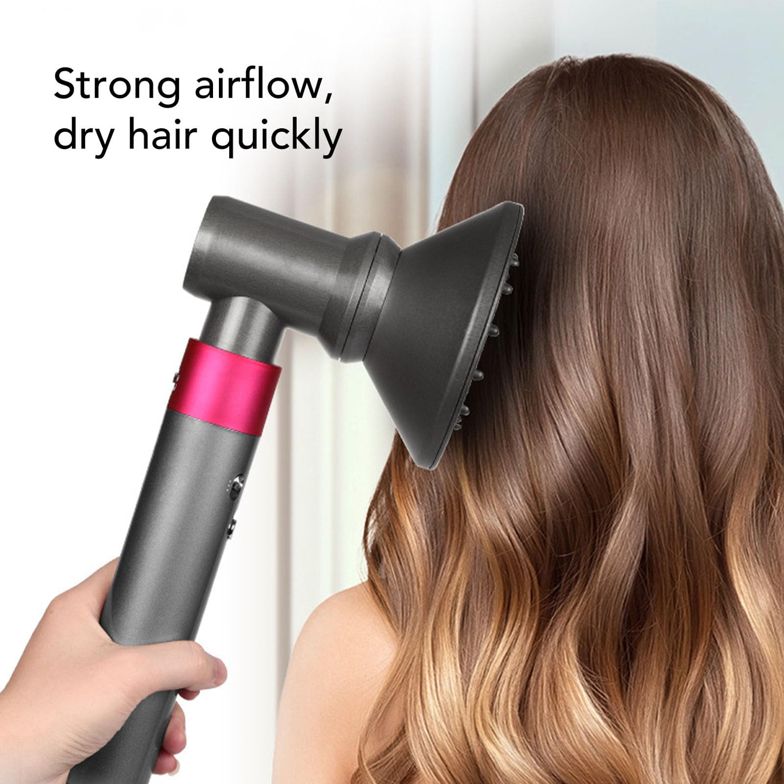 Diffuser for Hair Dryer, Universal Diffuser Hair Dryer Attachment Curly Hair Diffuser Diffuser Hair Dryer with Adaptor for Curly and Crude Wavy Hair for HD03/08