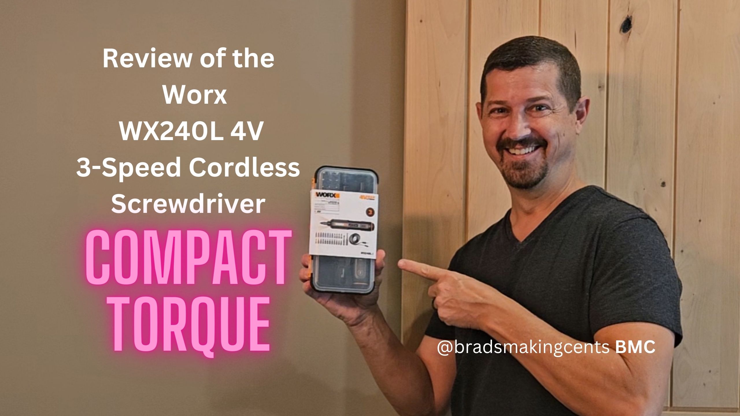 Worx 4v Lithium Screwdriver 36 Piece Set Worx WX240L 4V 3-Speed With USB-C Charging & LED Lights Cordless Screwdriver - View #5