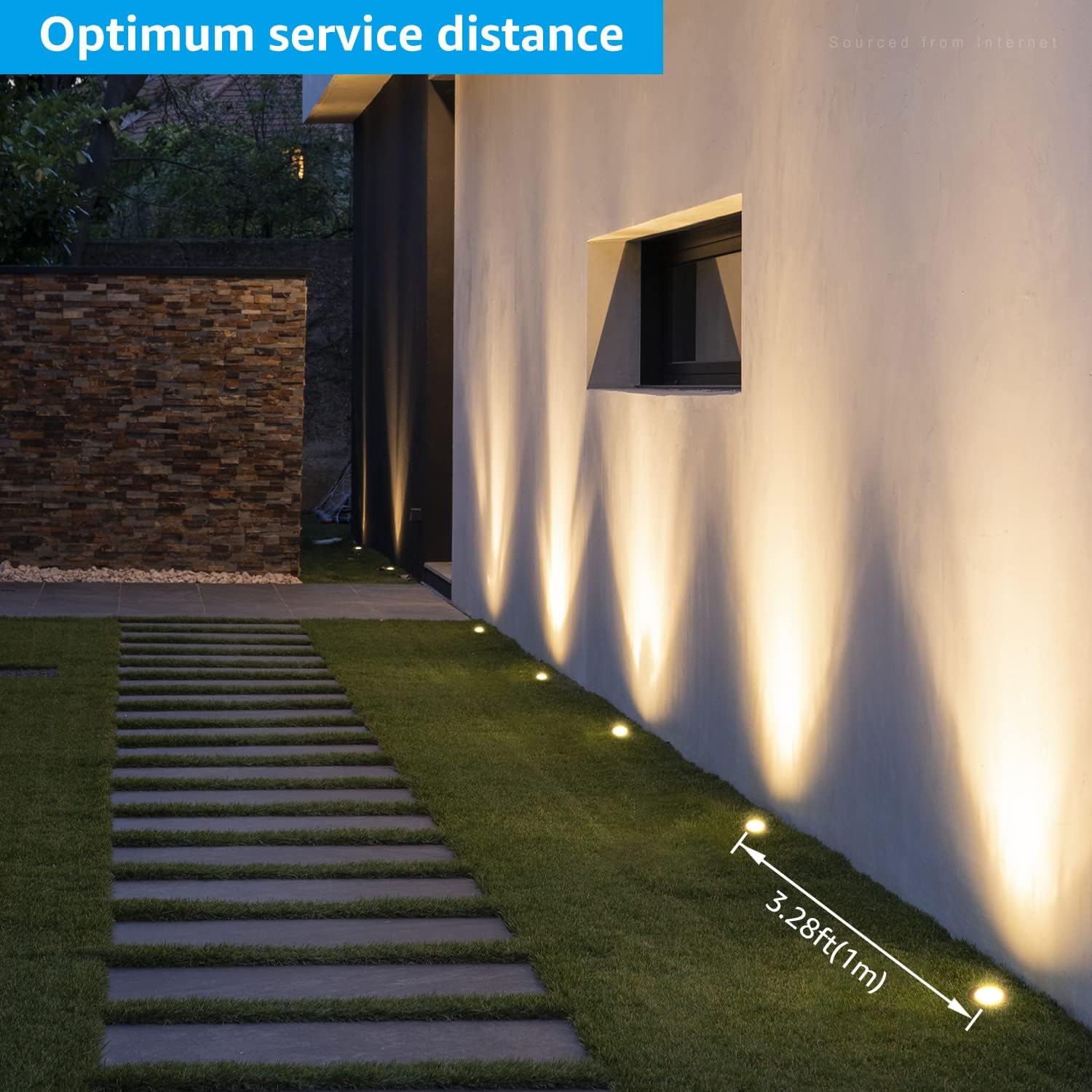 Uр Tо 50% оƒƒ LEONLITE 7W LED Well Light, Low Voltage Landscape Lights, 12V-24V, Outdoor In Ground Lights, IP67 Waterproof, Aluminum, 3000K Warm White, Landscape Pathway Lighting for Garden, Black, Pack of 6