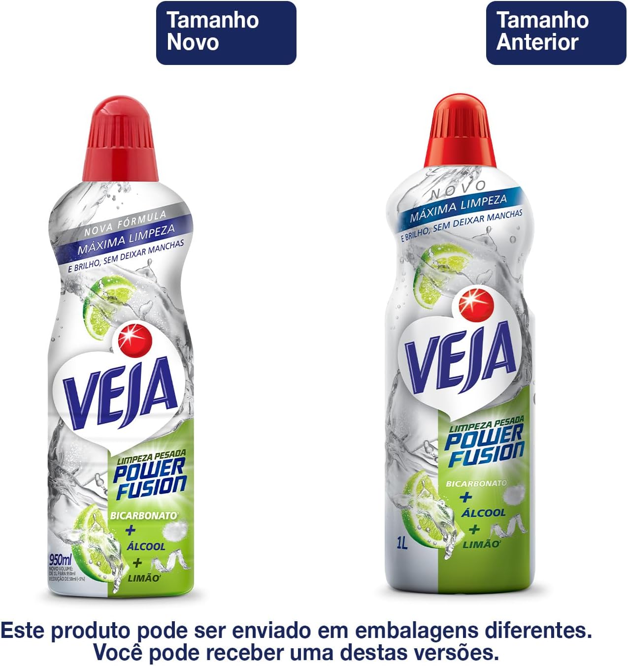 Veja Limpeza Pesada Power Fusion Limão Limpador de Pisos 950ml Veja Limpeza Pesada Power Fusion Limão Limpador de Pisos 950ml