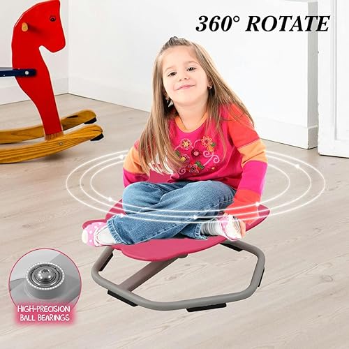 Miniatura 3 de BaiYouMei - Silla sensorial para niños con autismo, silla giratoria para niños, silla giratoria para niños autistas, juguete para sentarse y girar,