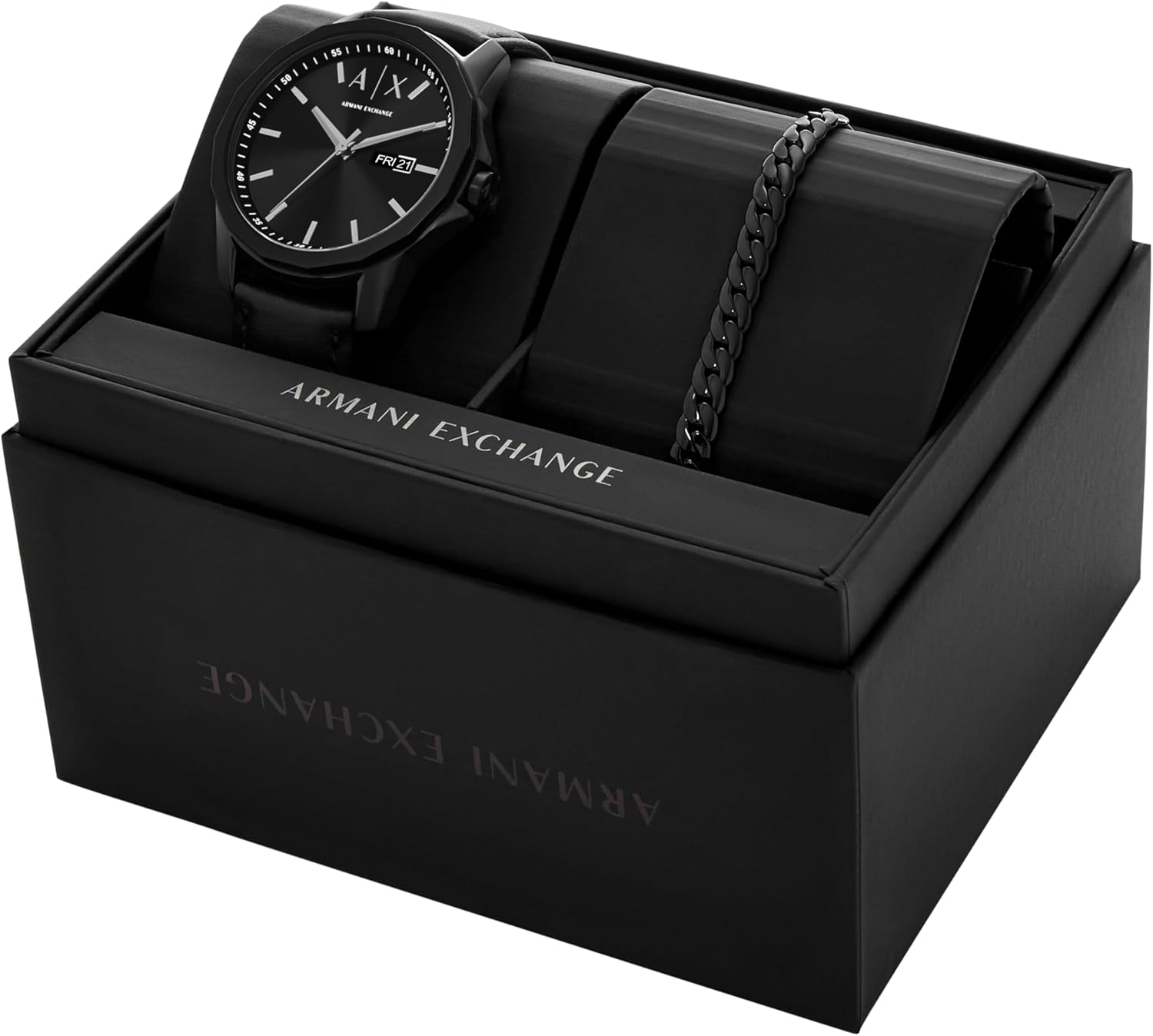 A|X Armani Exchange Chronograph Dress Watch for Men with Stainless Steel, Silicone or Leather Band - Image 6