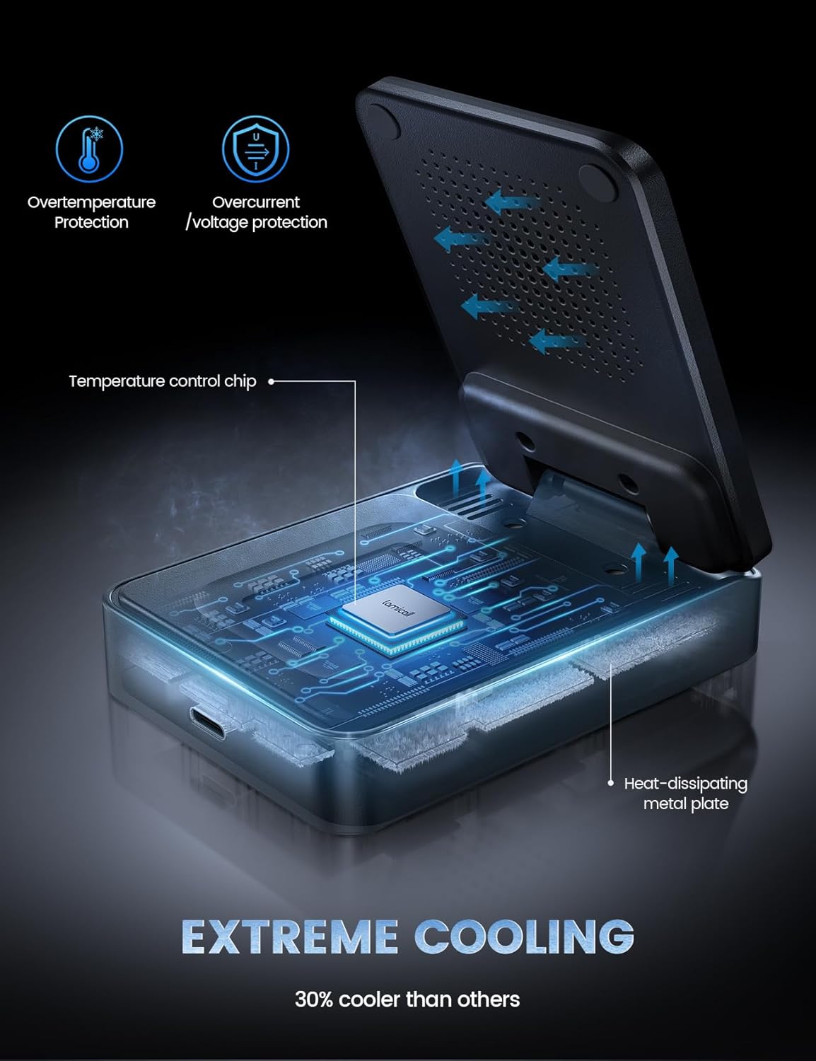 Lamicall 3-in-1 Charging Station for MagSafe - Foldable Wireless Charger for iPhone 16, Travel Charger for Apple Multiple Devices, Wireless Charging Station for iPhone 15, 14, 13, Apple Watch, AirPods