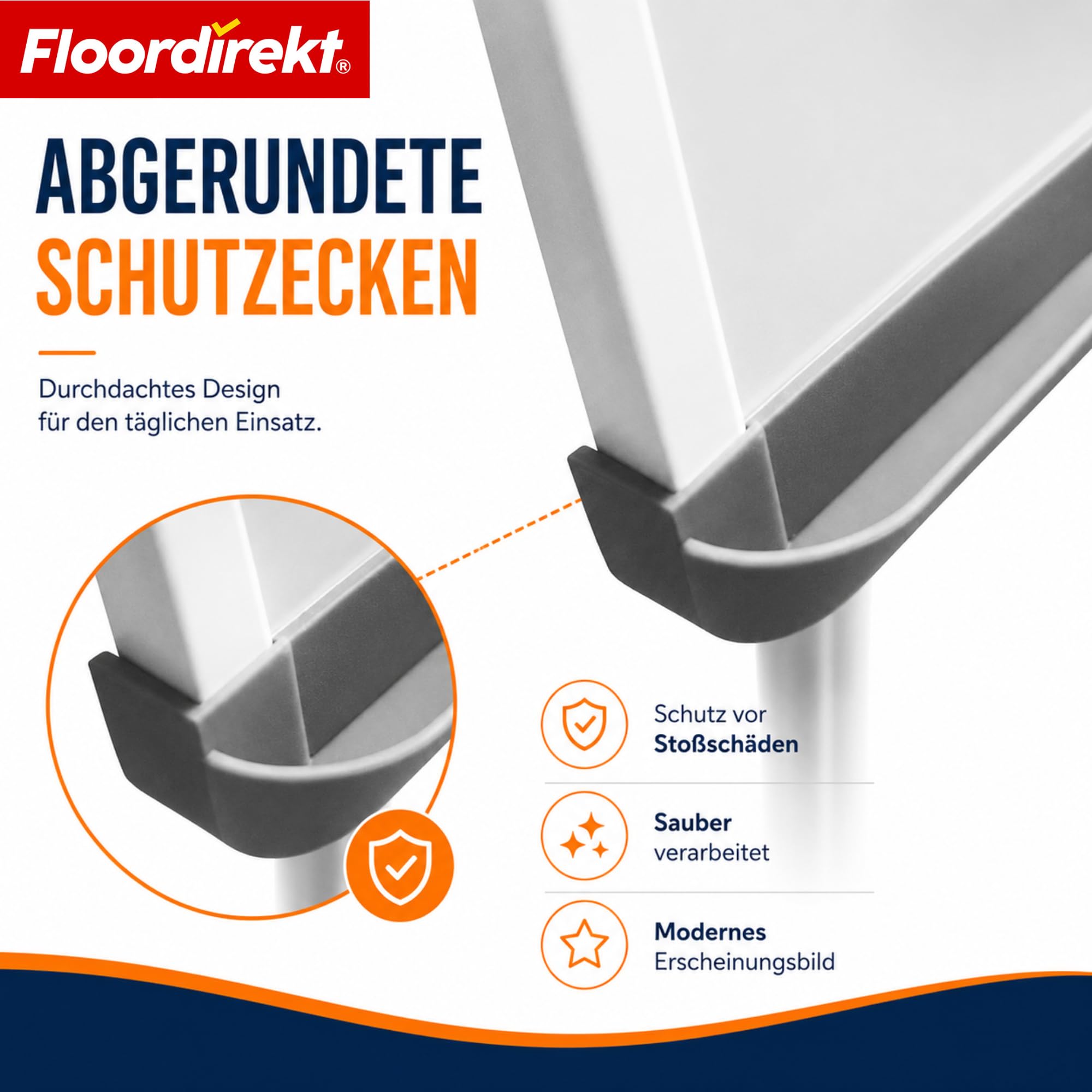 Floordirekt Flipchart mit Dreibein, Blockhalter & Seitenarmen - magnetisch & beschreibbar - freistehend & höhenverstellbar - Whiteboard Tafel Magnettafel - Board mit Ablageschale (Coyote)