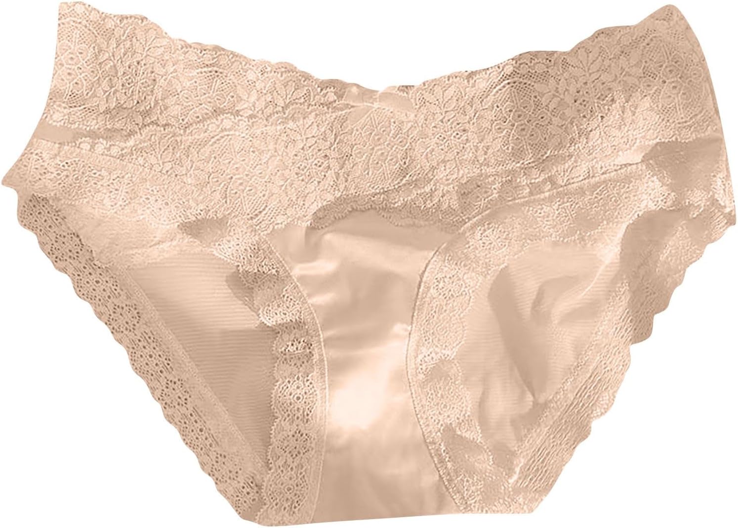 Women's Underwear Lace Sexy Breathable Comfortable Panties Ice Silk No Show Briefs Soft Stretch Underpants