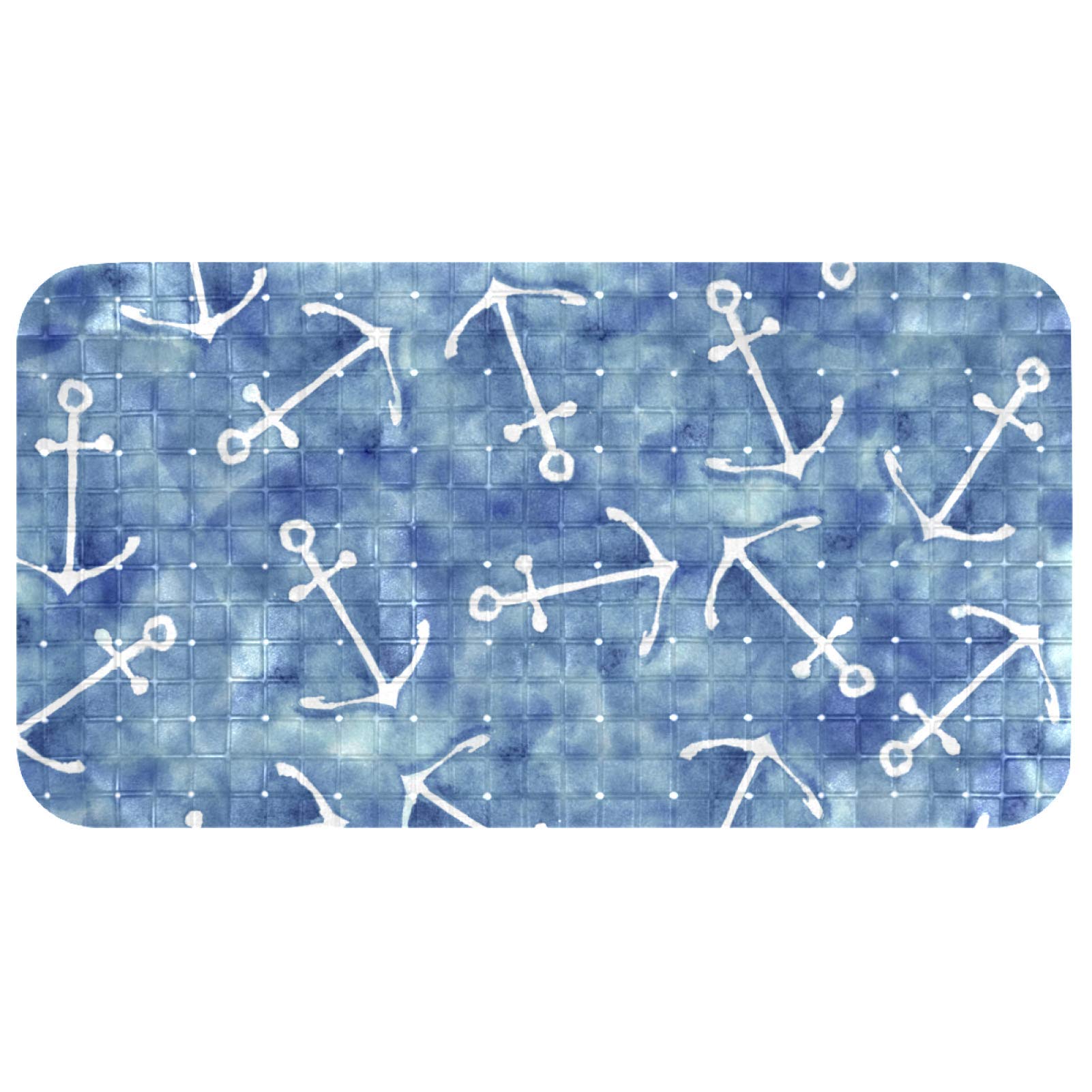 Tapis de bain motif ancre marine pour sublimer la décoration de votre salle d'eau