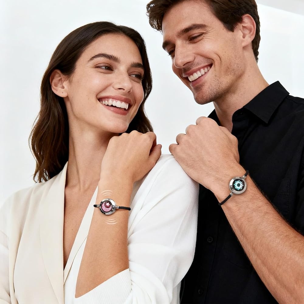 couple watches that vibrates Long Distance Touch Bracelets for Couples main image 0