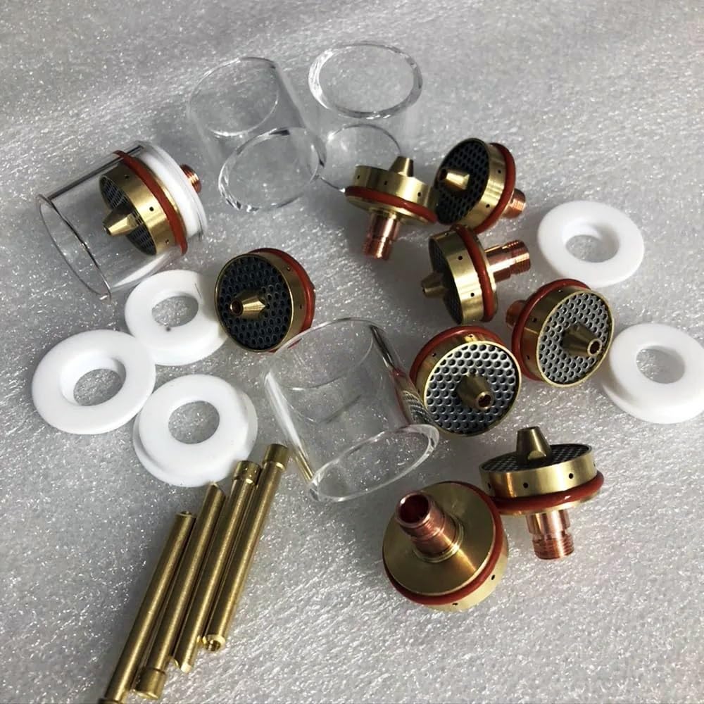 Palniki do zestawu kubka spawalniczego TIG WP17/18/26 Soczewka gazowa (3,2 mm, 47 mm SZKŁO SZKLASOWE)