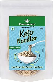 Homemakerz Keto Noodles, Natural, Preservative, Fat Free, Not Fried & No Oil, Healthy & Tasty Hakka Noodles With High Prot Price In India