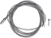 Drain Auger Cable Manganese Steel Drain Cleaner Auger Spring Cable Drain Snake Clog Remover 5m 16.4ft