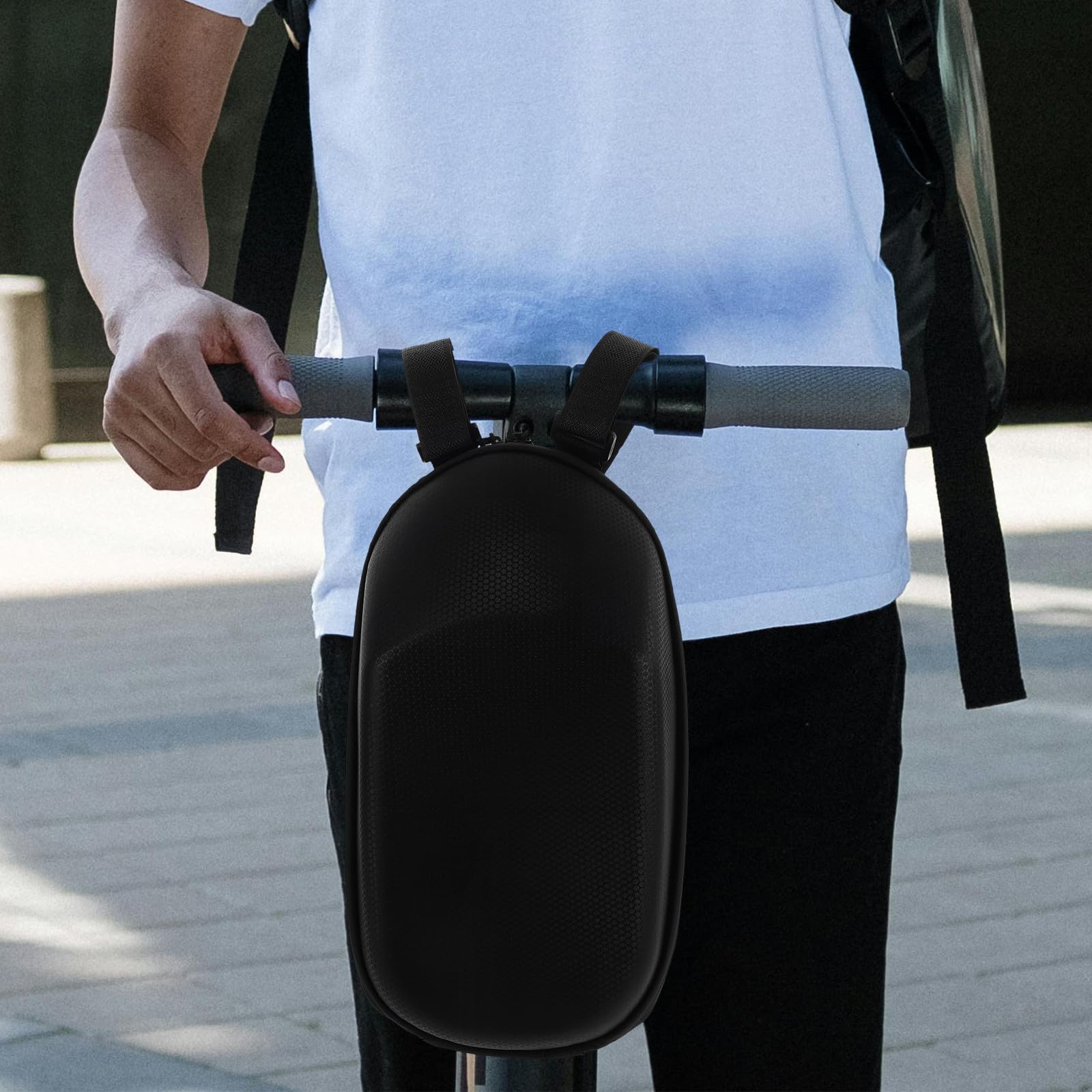 Pu Scooter Tasche mit Lenkerhalterung Kompressionsbeständig und Großer Stauraum für Werkzeug und Ladegerät Am Elektroroller