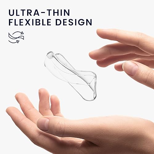 Miniatura 4 de kwmobile Funda compatible con Xiaomi Mi Band 7 Pro Case - 2X TPU Silicone Fitness Tracker Cover - Transparente/Azul Oscuro