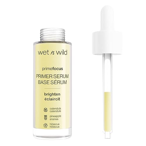wet n wild Prime Focus - Base de suero facial extensible, producto hidratante para el cuidado de la piel de la cara, reduce las líneas finas y