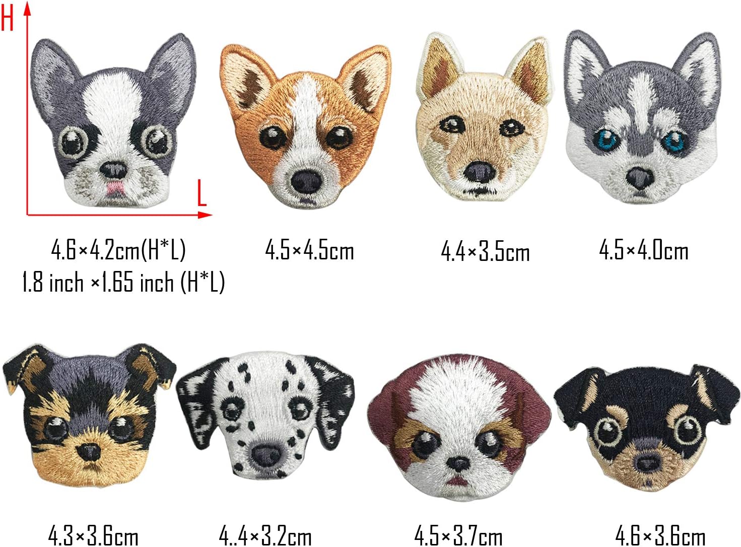 Woohome 14 PCS Dog Iron On Patches Sew On Patches DIY Decoration or Repair, Embroidered Appliques for Clothing Backpacks Jeans T-Shirt Caps Shoes image 3
