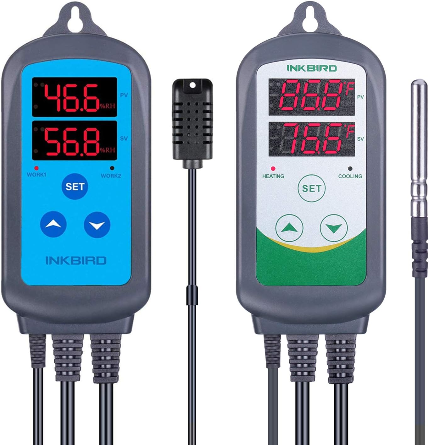 Inkbird Combination Humidity Controller IHC200 + Temperature Controller ITC308, ITC306T, ITC310TB (IHC-200 + ITC-308)