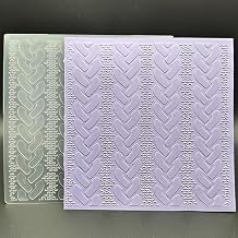 Plastic Embossing Folder 6x6 Inch Ropes Pattern Paper Crafts Plastic Textured Impressions for Card Making Scrapbooking