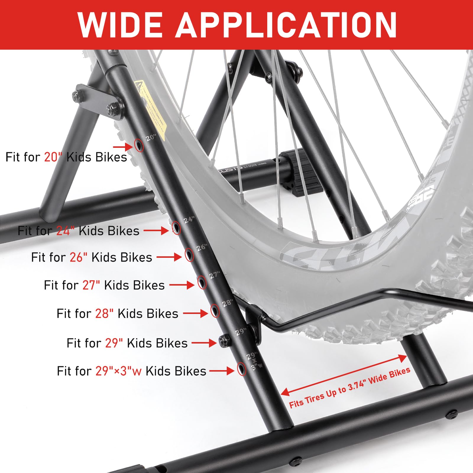 cyclists Soporte de suelo para bicicletas de interior – Soporte para bicicletas de aparcamiento de suelo para garaje/casa – Soporte de almacenamiento para bicicletas de montaña y bicicletas de