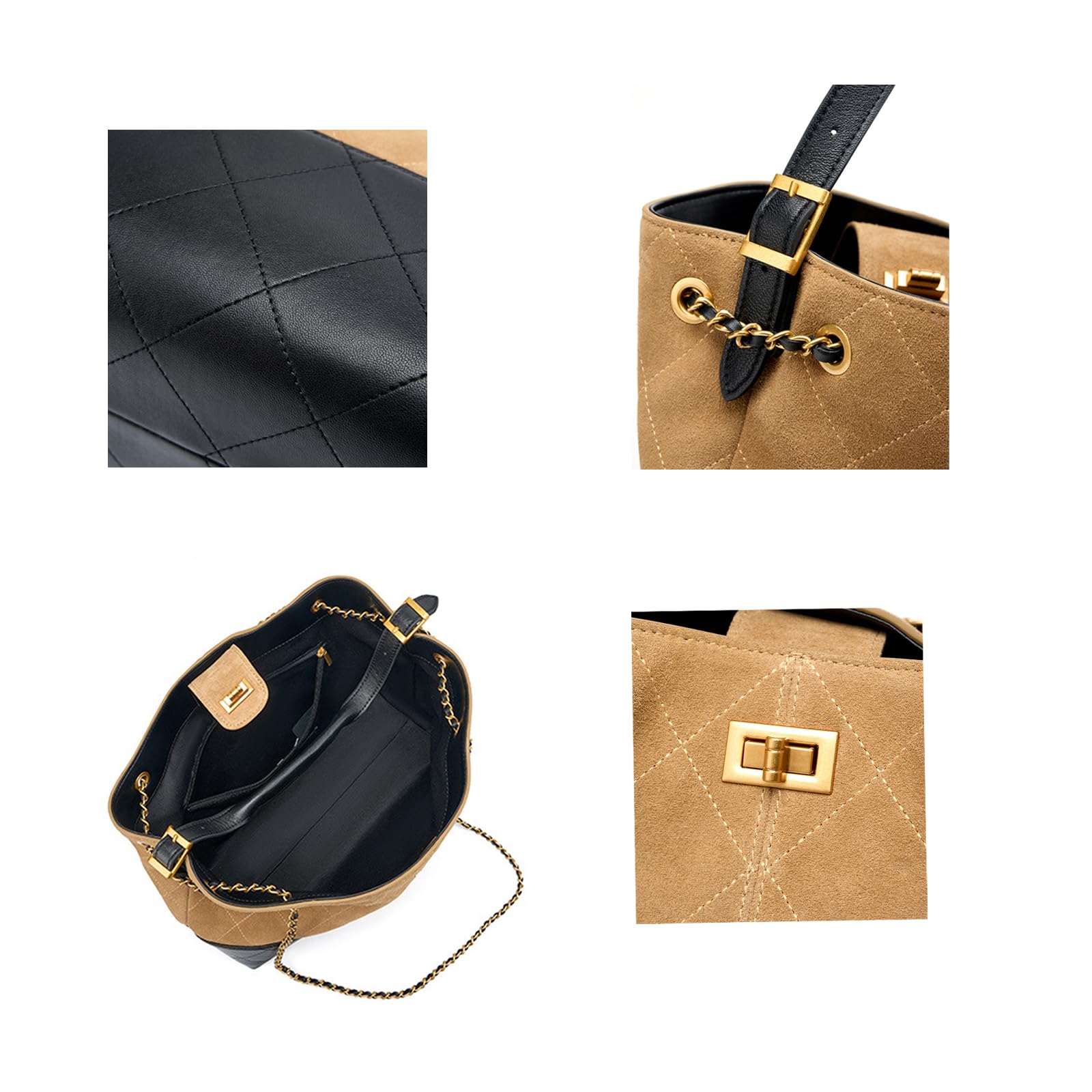 Bolsa de piel auténtica de gran capacidad, bolsa cruzada de hombro individual de alta gama