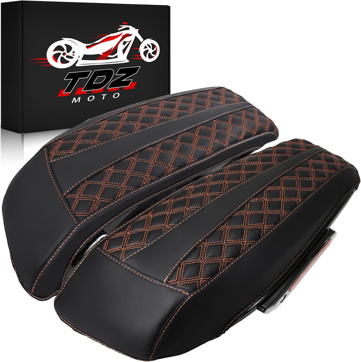 Saddlebag Lid Covers for Harley 2024-Up Standard Road King Road Glide Street Glide and Ultra Models, Red-2