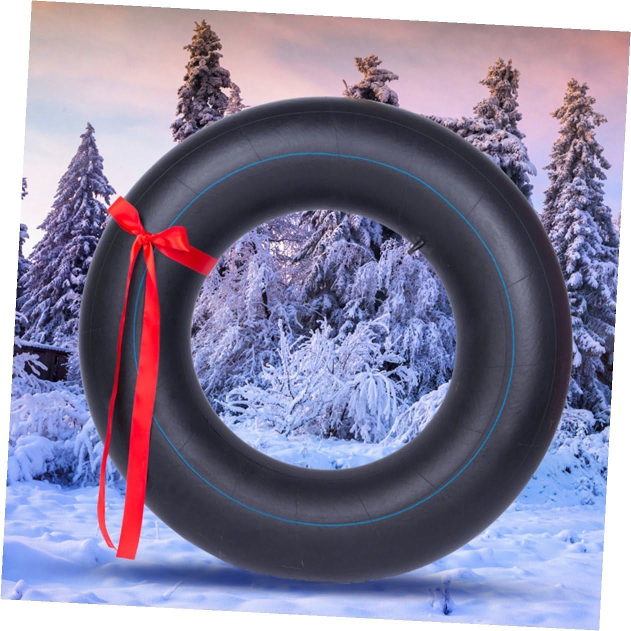 GALPADA Thickened Inflatable Winter Snow Tube Inner Tube 80cm Butyl Rubber Sturdy Outdoor Skiing Sledding