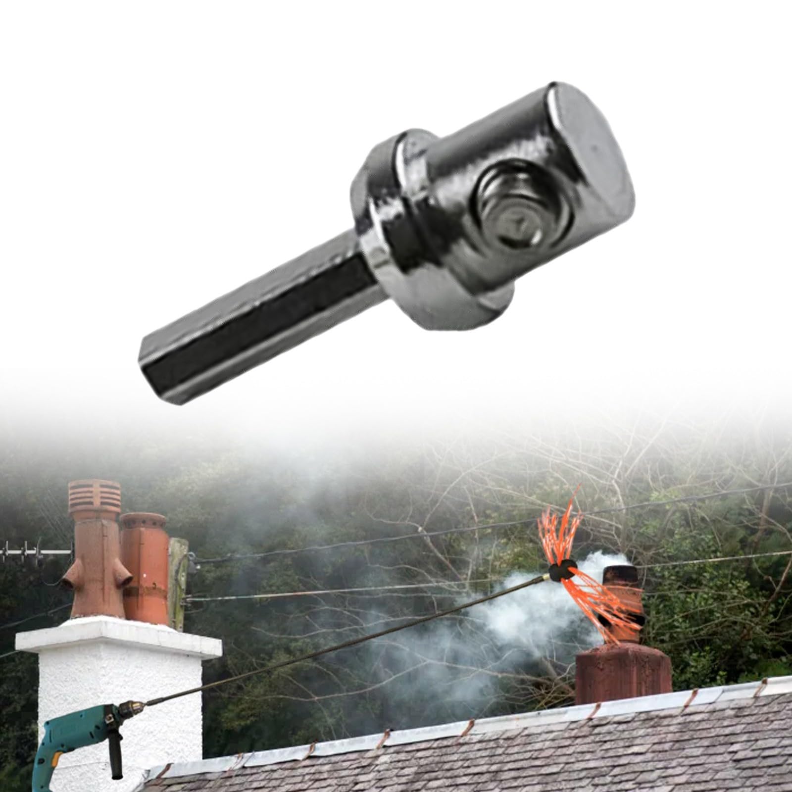 Adaptador Para Taladro – Repuesto Para Cepillo De Limpieza De Chimenea (Hot Sal)