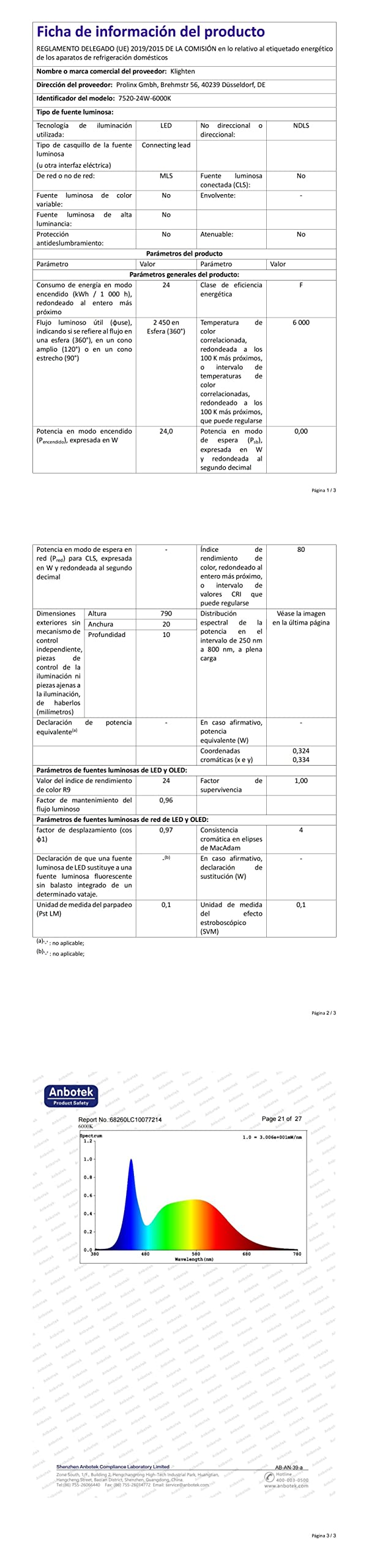 Klighten LED Spiegelleuchte 24W Bilderleuchte 180° Einstellbar Badlampe Wandbeleuchtung Wasserdicht IP44 Kaltes Weiß 5500K, Schwarz
