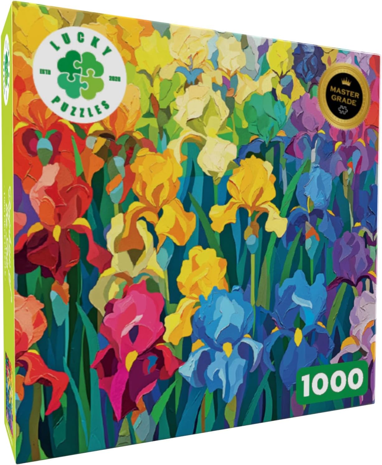 Lucky Puzzles - Rainbow of the Iris - 1000 Piece Jigsaw Puzzle for Adults | Unique and Challenging Puzzle | Perfect for Relaxation & Brain Teasers Artwork Puzzle