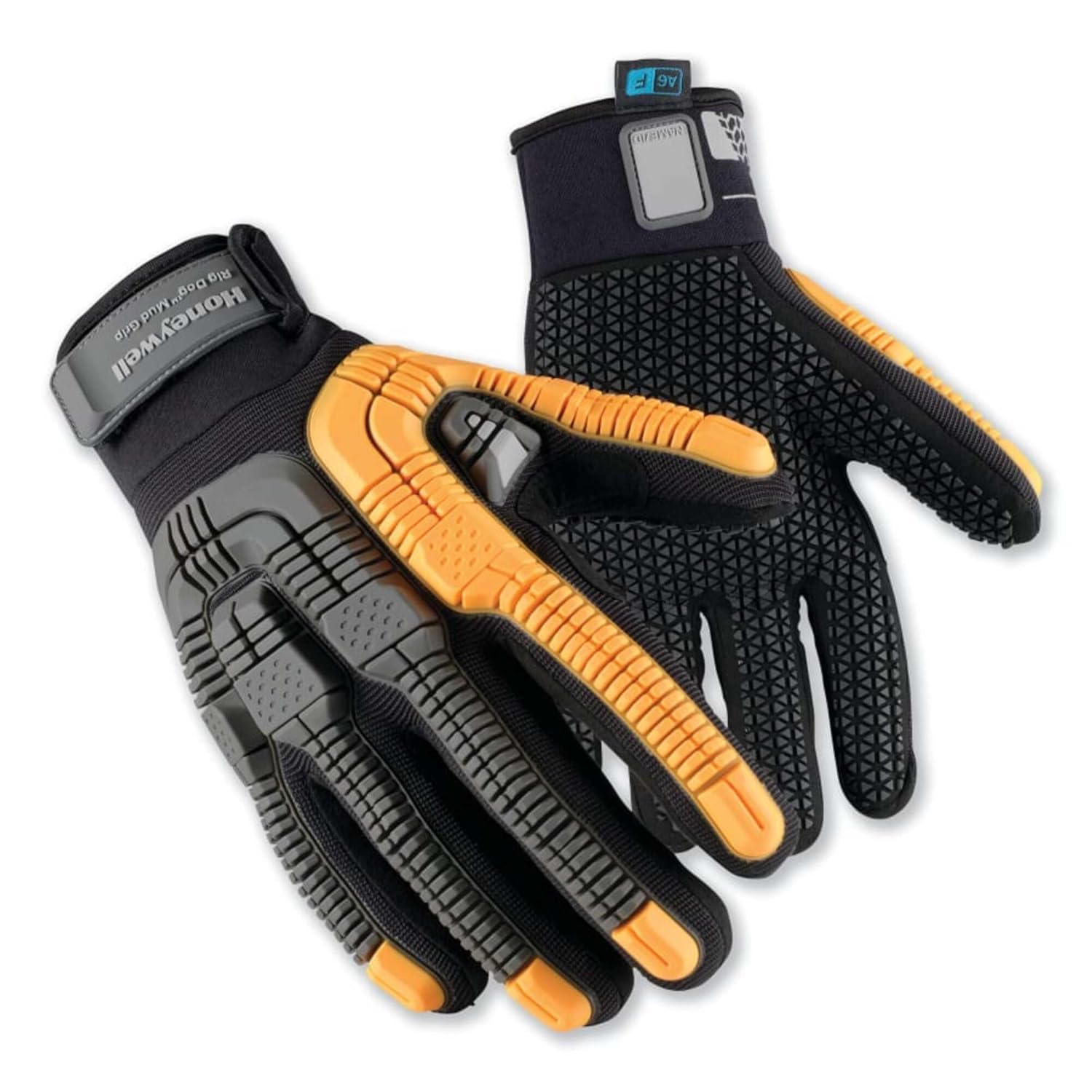 Honeywell Impact Glove, ANSI A6 Cut Resistant Palm, ANSI/ISEA 138 Level 3 Impact Protection. Traction Palm for Better Grip in Thick Oily Conditions. Velcro Cuff. 42-623BO/10XL