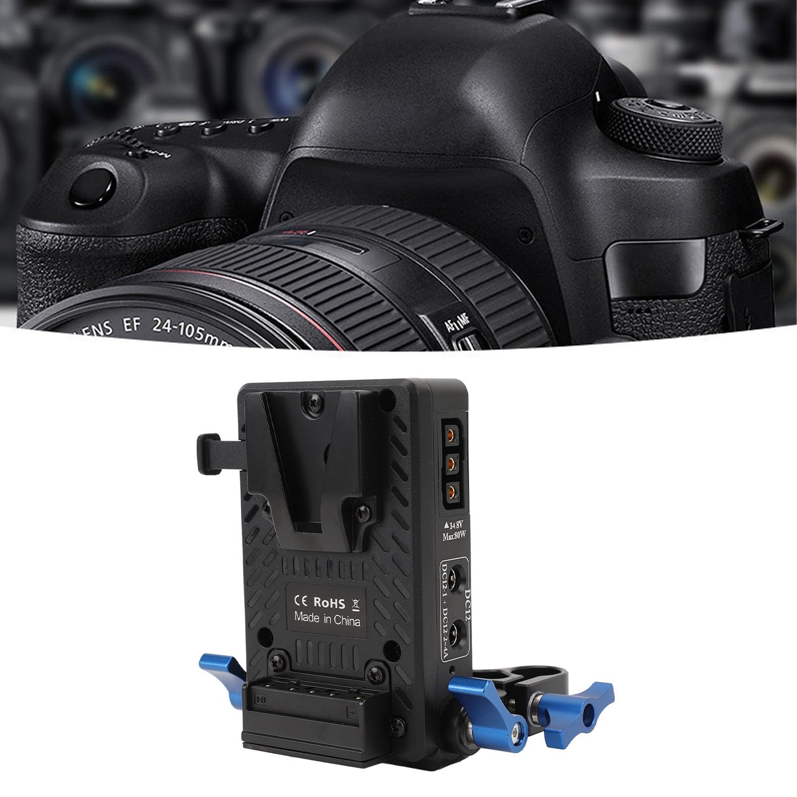 Rozdzielacz Zasilania Płyty Akumulatorowej V do Aparatu DSLR BMPCC 4K 6K Kamera LED Light