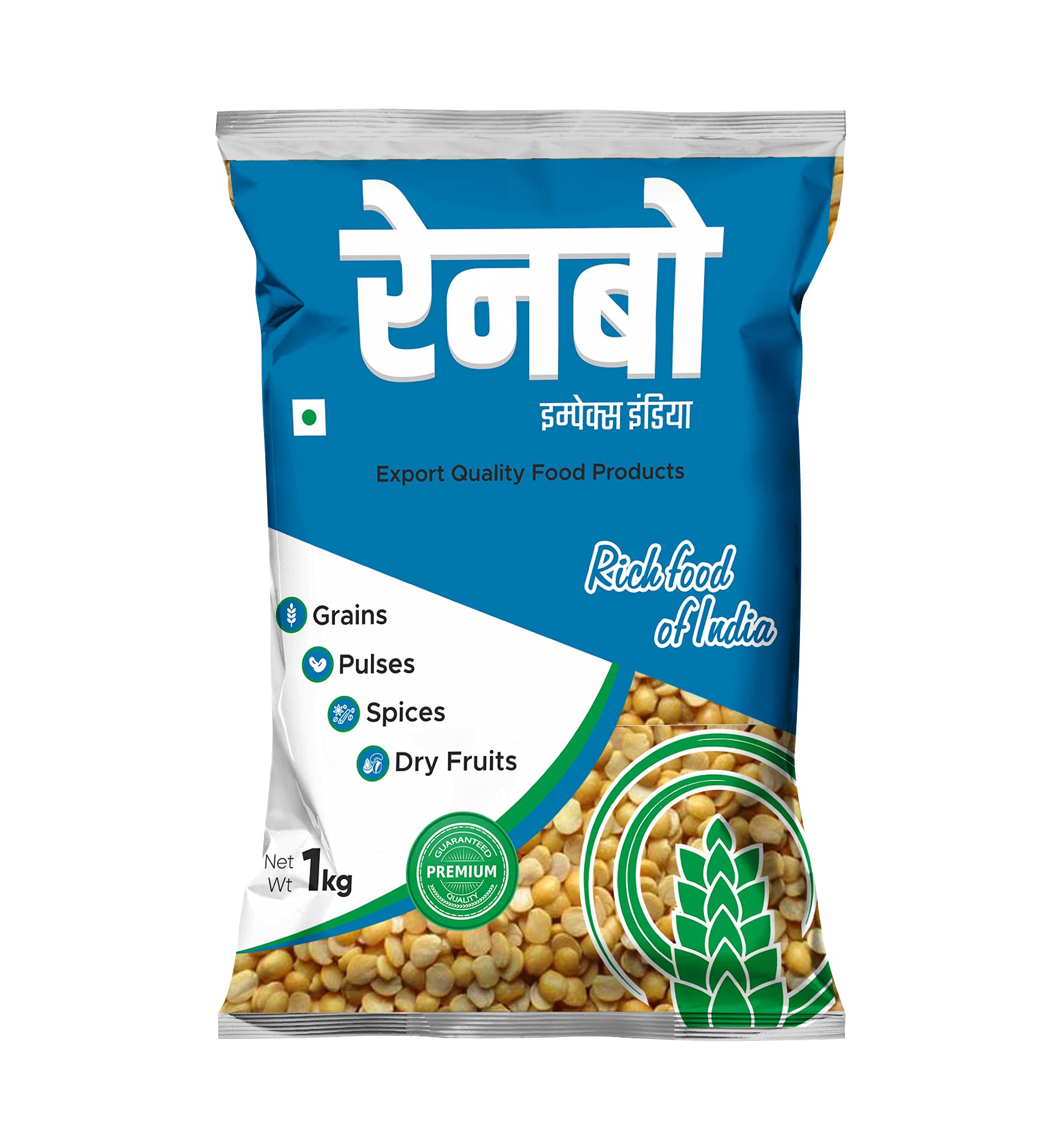 Rainbow Unpolished Toor Dal/ Arhar Dal, 1kg, तुअर | अरहर दाल