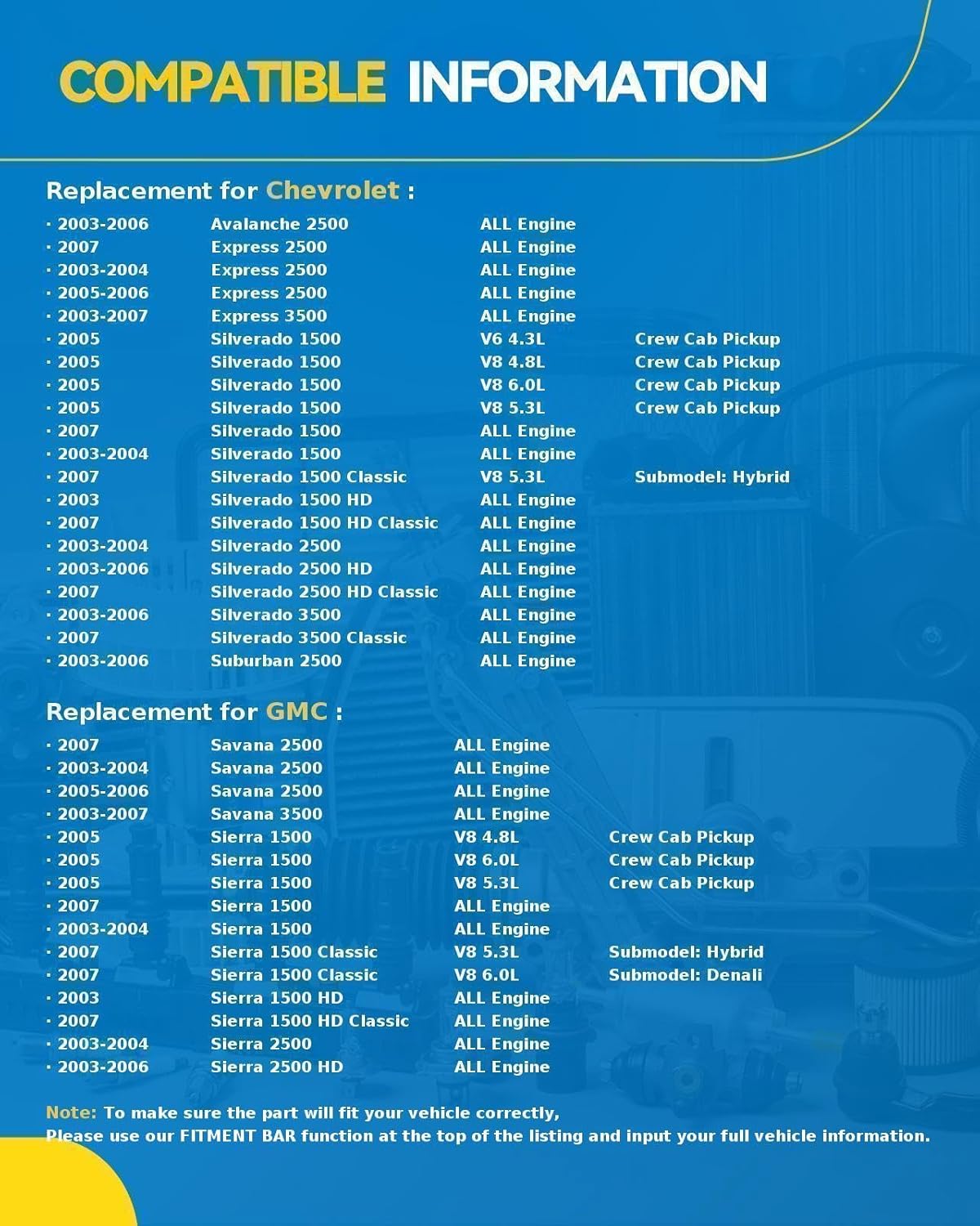 PHILTOP M630334 Brake Master Cylinder with Reservoir Replacement for Chevrolet Silverado 1500 2003-2005 2007, Chevrolet Silverado 2500 HD 2003-2006, GMC Sierra 1500 2003-2005 2007
