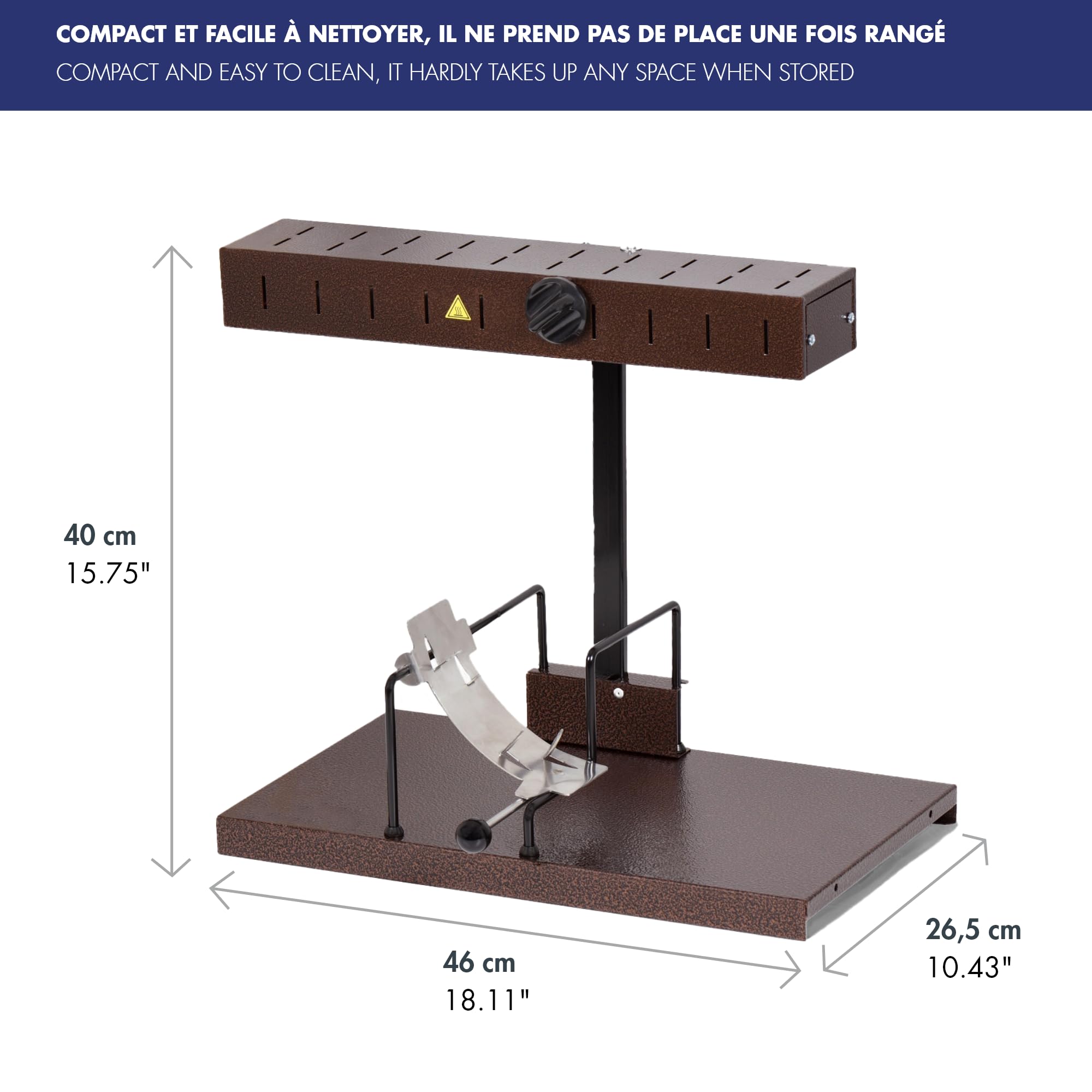 電気式チーズラクレットヒーター　調理器具 LALPAGE ＲＡＣＬ０２　ブラウン ラクレットヒーター 調理器具 LALPAGE RACL02 ブラウン