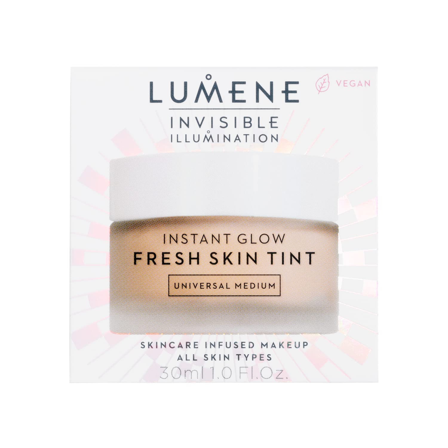 Lumene Invisible Illumination [Kaunis] Instant Glow Skin Tint - Buildable Skin Tint Foundation with a Natural, Radiant Finish - Hydrates + Brightens Dull, Dry Skin - Universal Medium (30ml) 02 - Universal Medium 1 Fl Oz (Pack of 1)