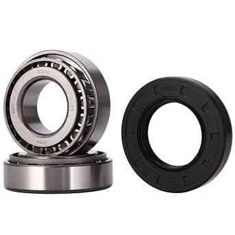 XiKe 1 Set Fits for 25mm Axles Trailer Wheel Hub Bearings Kit, 30205 Bearings and Seal TC 30x52x10mm, Rotary Quiet High Speed and Durable for Tapered Roller Bearings. | Include Seal TC 30x52x10mm, Dust Cover and Cotter Pin,Rotary Quiet High Speed and Durable