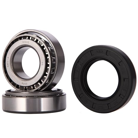 XiKe 1 Set Fits for 25mm Axles Trailer Wheel Hub Bearings Kit, 30205 Bearings and Seal TC 30x52x10mm, Rotary Quiet High Speed and Durable for Tapered Roller Bearings. | Include Seal TC 30x52x10mm, Dust Cover and Cotter Pin,Rotary Quiet High Speed and Durable