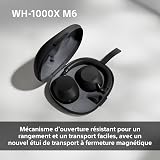 SONY WH-1000XM6 Flagship Noise Cancelling Over-Ear Wireless Bluetooth Headphones, Signature Hi-Res Sound, Comfort, Foldable Design, Durable Case, 30 HR Battery NC On, iOS & Android – Black - 6