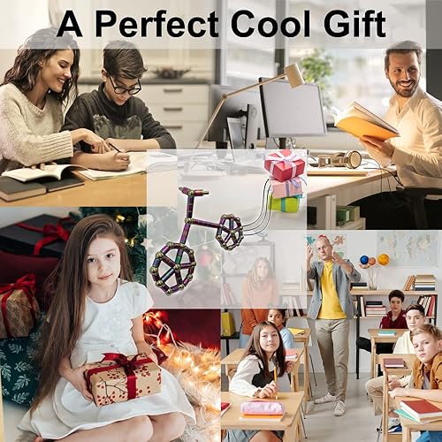 Miniatura 7 de Bolígrafos magnéticos para ansiedad, 15 imanes de regalo para niños de 8 a 12 años, bolígrafos de metal multifuncionales deformables y